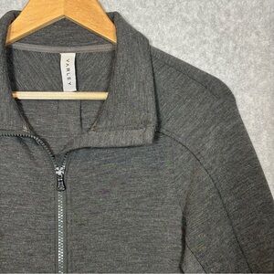 Varley Zip-Through Performance Jacket-Charcoal Gray-Women Size XS